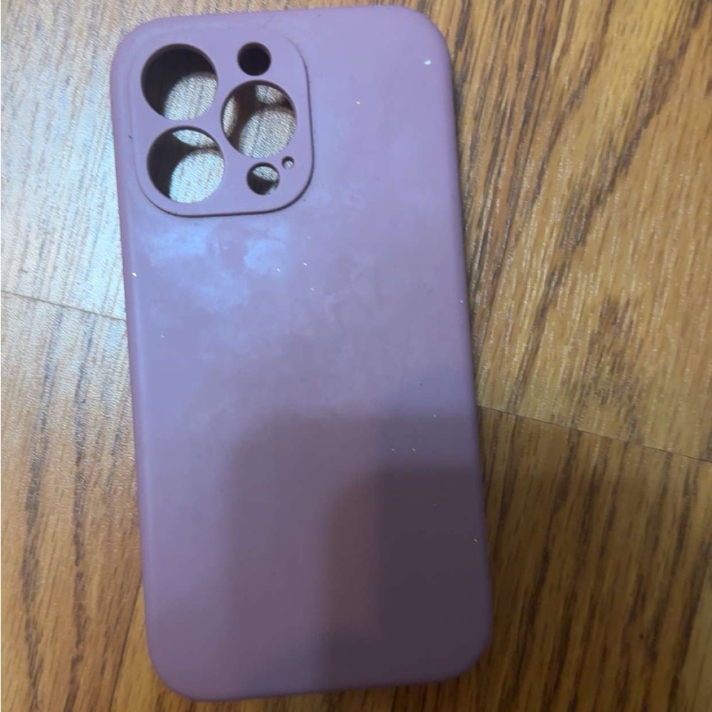 Purple Silicone Phone 14 pro max Case